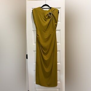 Zara Midi Dress with Gold Applique